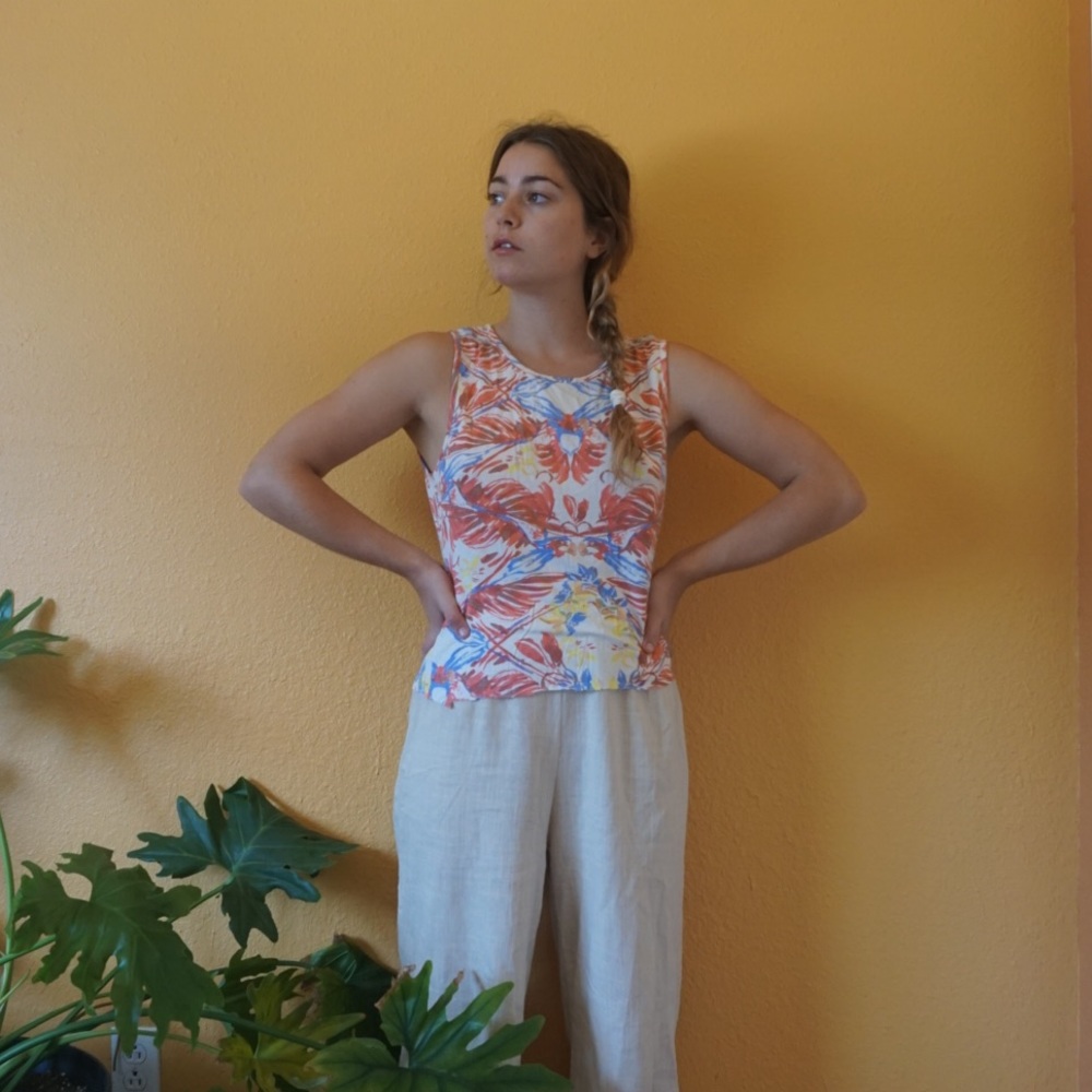 Free People Patterned Tank Top